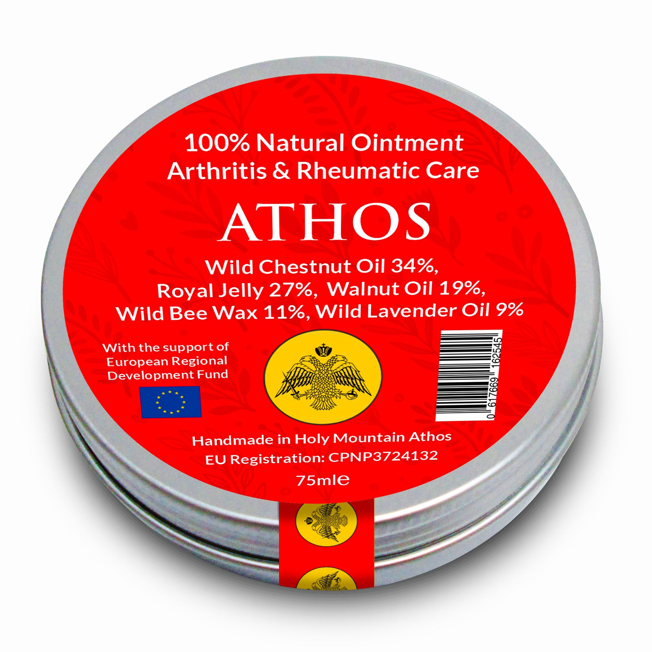 Natural ointment against arthritis and rheumatic pain